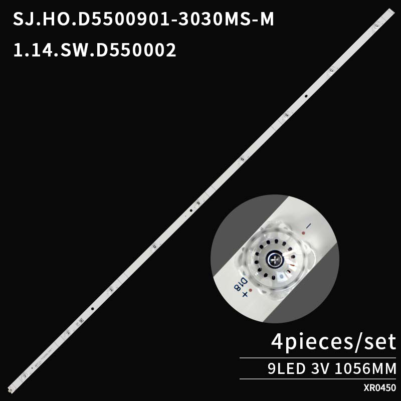 LED TV Backlight strips SJ.HO.D5500901-3030MS-M 1.14.SW.D550002 200725 for HZ55A51 HZ55A55 HZ55A57 HZ55E3A