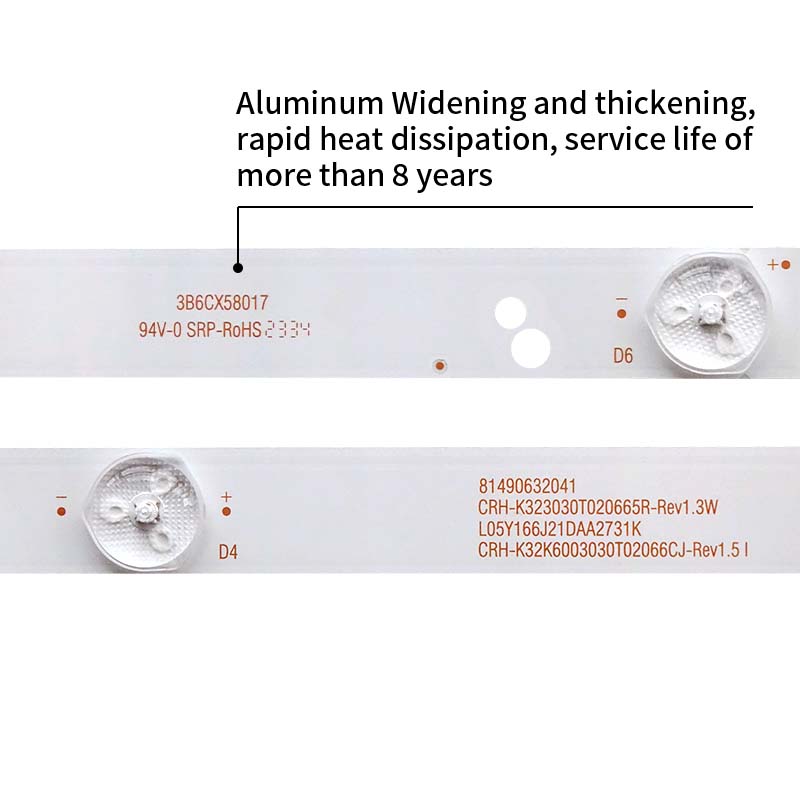 LED TV Backlight strips CRH-K32K6003030T02066CJ-Rev1.5 CRH-K323030T020665R-Rev1.3W for LED32G2600 CN320CN725