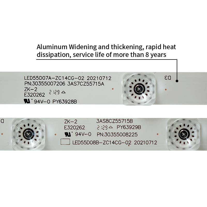 LED TV Backlight strips LED55D07A-ZC14CG-02 30355008225 30355007206 for LT-55C550 LE55D8810 50H2