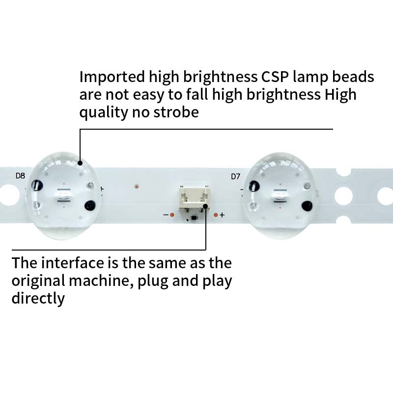 LED TV Backlight strips SSC 55UK63 8LED SVL550AS4 for 55UK6400PLF 55UM7600PLA 55UM7300AUE 55UJ6300V