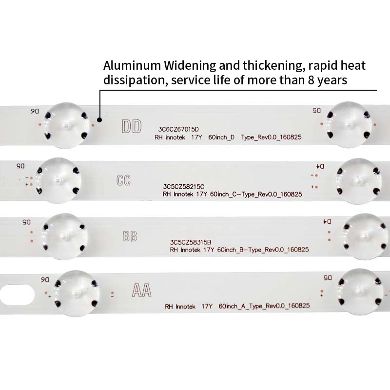 LED TV Backlight strips RH Innotek 17Y 60inch A Type Rev0.0 160825 60UJ63 UHD A for 60UJ6500 60CJ