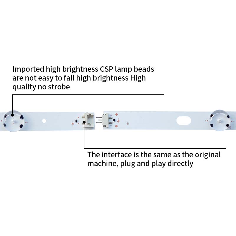LED TV Backlight strips SSC 55LJ55/55UJ63 A 8LED REV01 160922 55LJ55 FHD A 55UJ63 UHD A for 55UK6100PLB 55UJ6560