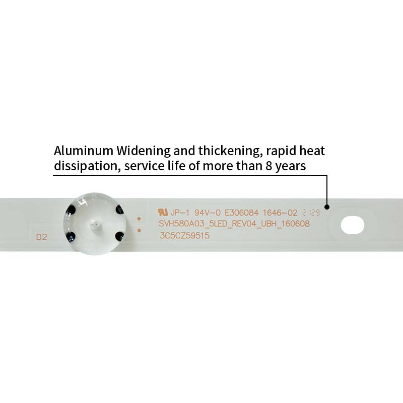 LED TV Backlight strips SVH580A03 5LED REV04 UBH 160608 for LED58K300U LED58EC320A LCD-60UE20A