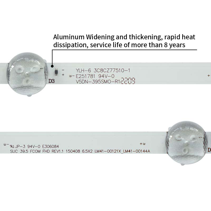 LED TV Backlight strips SUC 39.5 FCOM FHD REV1.1 150408 6.5X2 V5DN-395SMO-R3 LM41-00144A LM41-00121X for UE40J5200AU