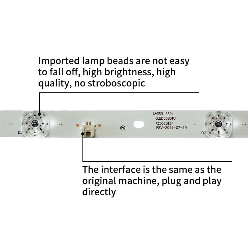 LED TV Backlight strips QLED55S61U 35022673 35023124 RF-AA550E30-0501S-11 for LED55R8100 LED55UC3 LED55M1C