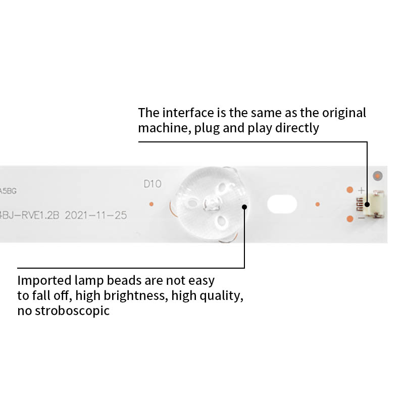LED Television Backlight Strips CRH-B43353510044BJ-RVE1.2B for LE43AL88R51 43A5S 43A3C