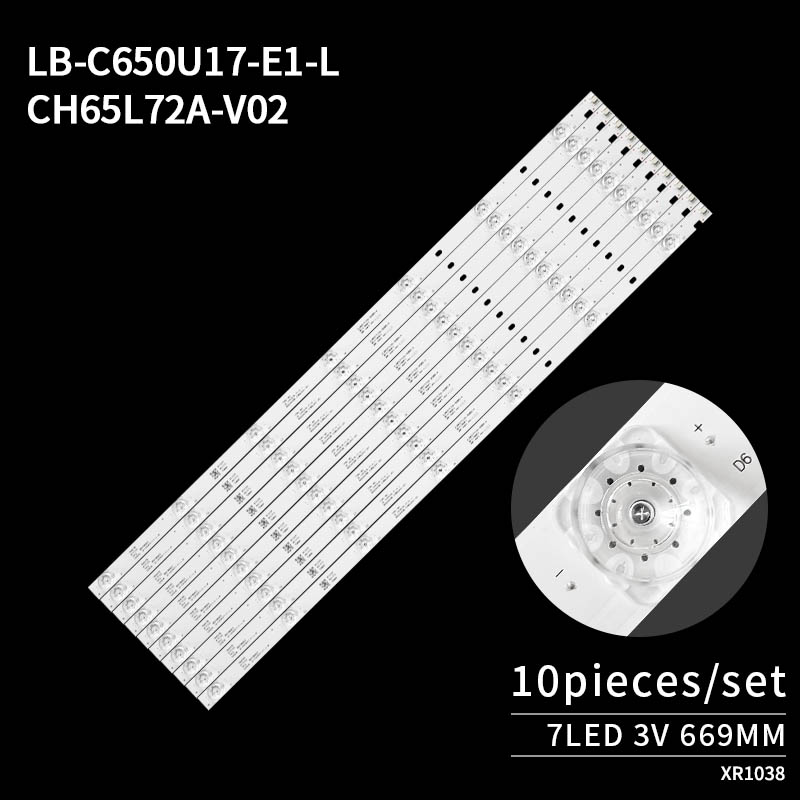 LED Television Backlight Strips JL.D65071330-002BS-M for 65D2P 65D2060GD 65F8 65F9 65A5U