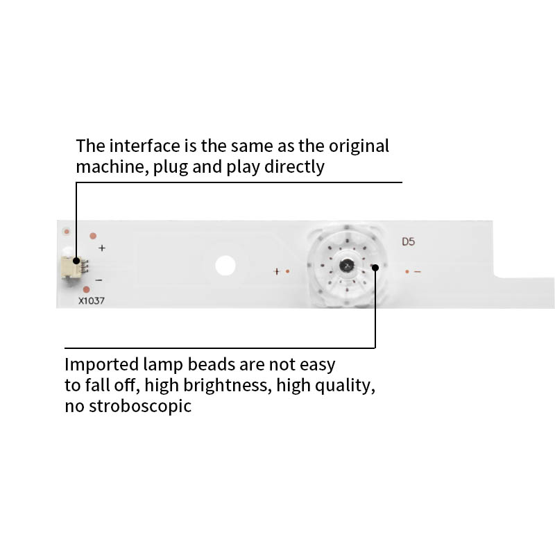LED Television Backlight Strips JL.D55051330-003GS-M for LED55N3600U LED55EC680US