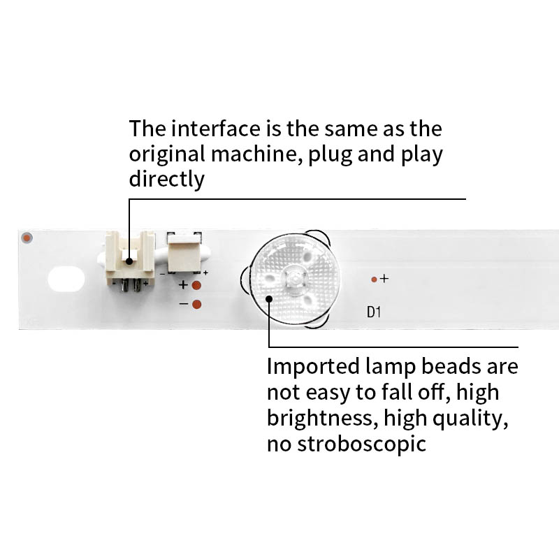 LED Television Backlight Strips CHDMT55LB33_LED3030_V0.5 LB-C550U16-E2-L-ZM1 for 5LR1000 55D2000I UD55D6000I 55D2000