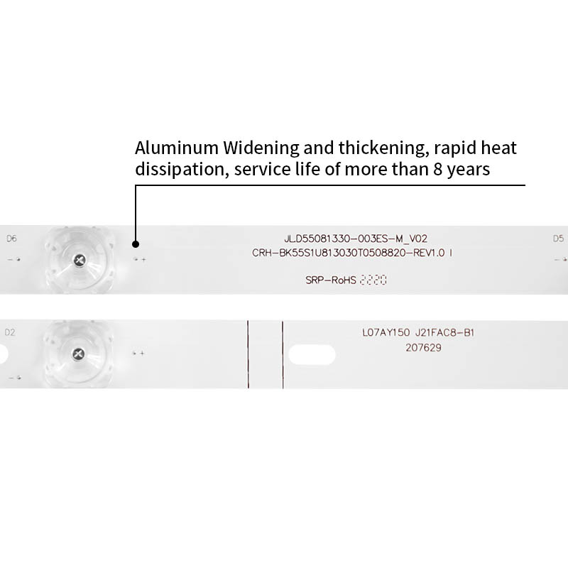 LED Television Backlight Strips CRH-BK55S1U813030T0508820-REV1.0 I for HZ55A66E HZ55A55/51 H55E3A
