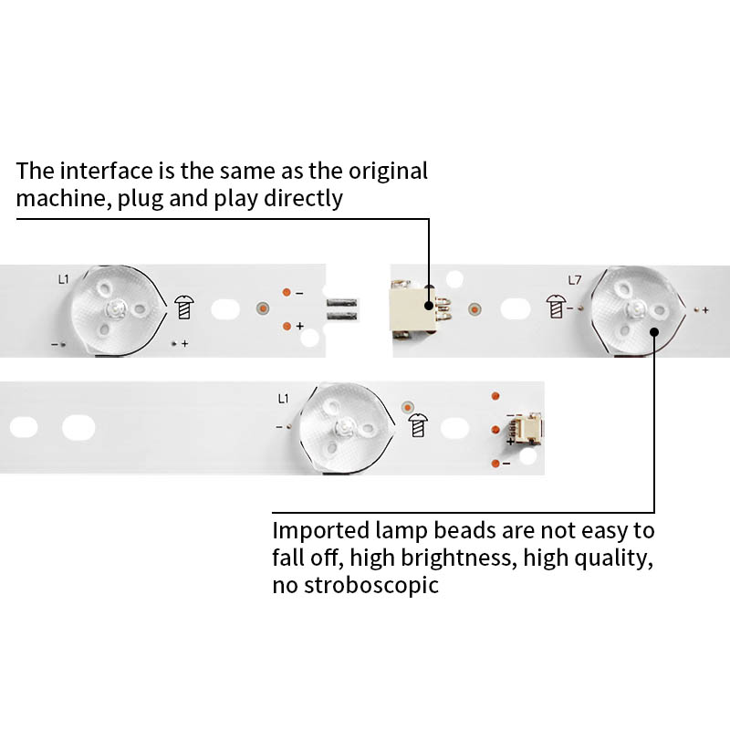 LED Television Backlight Strips GJ-2K16-550-D714-V4-L for KD-55X6000D  55PFF5701/T3 55PUS6501