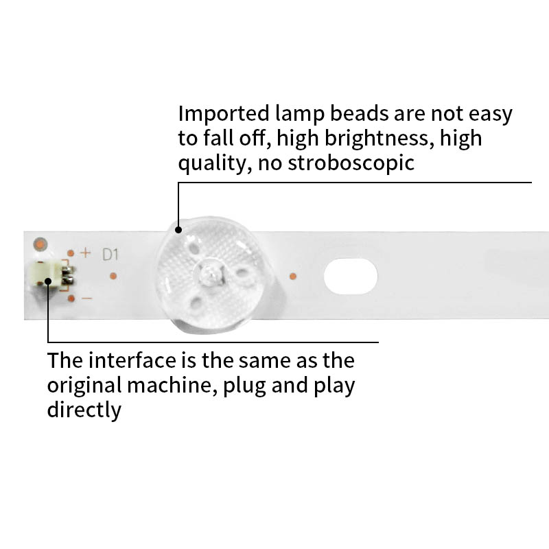 LED Television Backlight Strips K430WDR A1 20210226 4708-K43WDR-A1213K04 for 43A3  H43V9000 K430WDR A1 D43KH1003