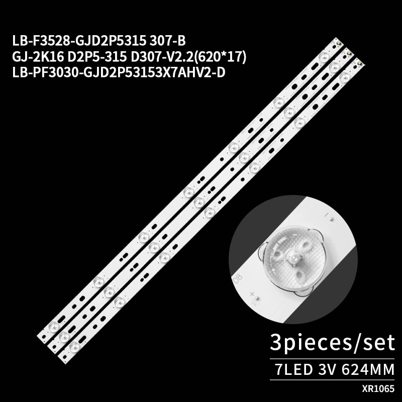 LED Television Backlight Strips LB-F3528-GJD2P5315 307-B for AOC T3250M I3284VW TV 32PFT4131/12