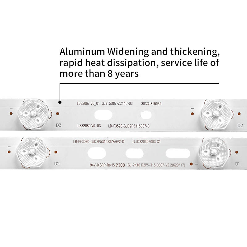 LED Television Backlight Strips LB-F3528-GJD2P5315 307-B for AOC T3250M I3284VW TV 32PFT4131/12
