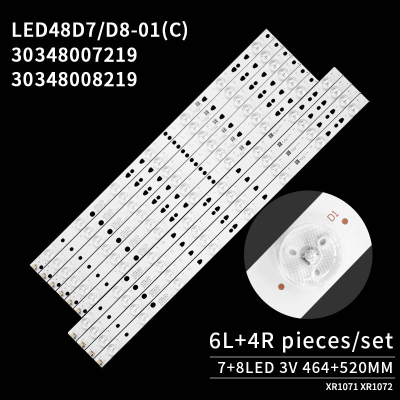 LED Television Backlight Strips LED48D7-01(C) LED48D8-01(C) for HAIER LE48F3000W LE48D8810 LE48M50S 48M645 LE48F3000W LE48M600CF