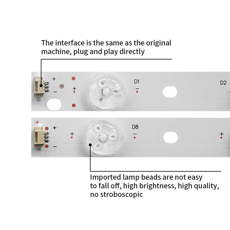 LED Television Backlight Strips LED48D7-01(C) LED48D8-01(C) for HAIER LE48F3000W LE48D8810 LE48M50S 48M645 LE48F3000W LE48M600CF