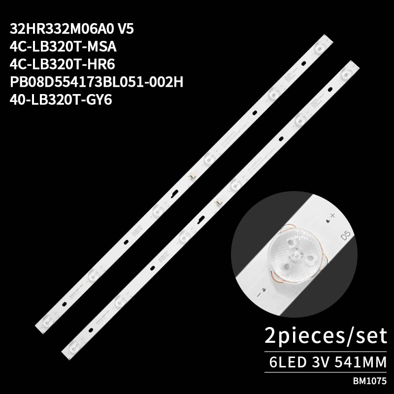 LED Television Backlight Strips JLD32061330-004AS-M 32D1500 for LVW320CSDX E13 V57  LVW320CSDX