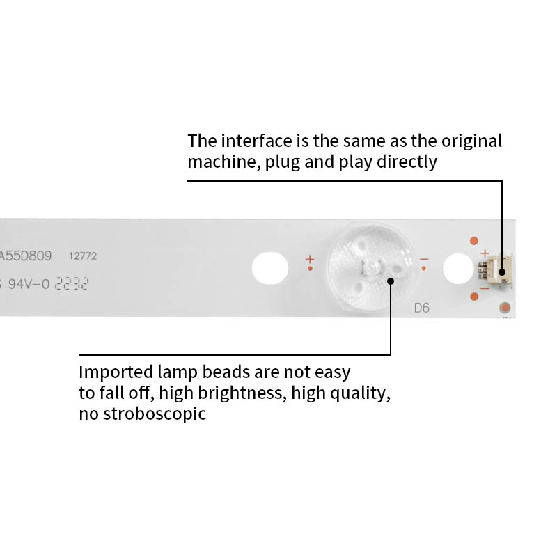 LED Television Backlight Strips IC-D-VZAA55D809 for L55M5-AZ L55M5-AD L55M5A5 L55M5A6 L55M5AA