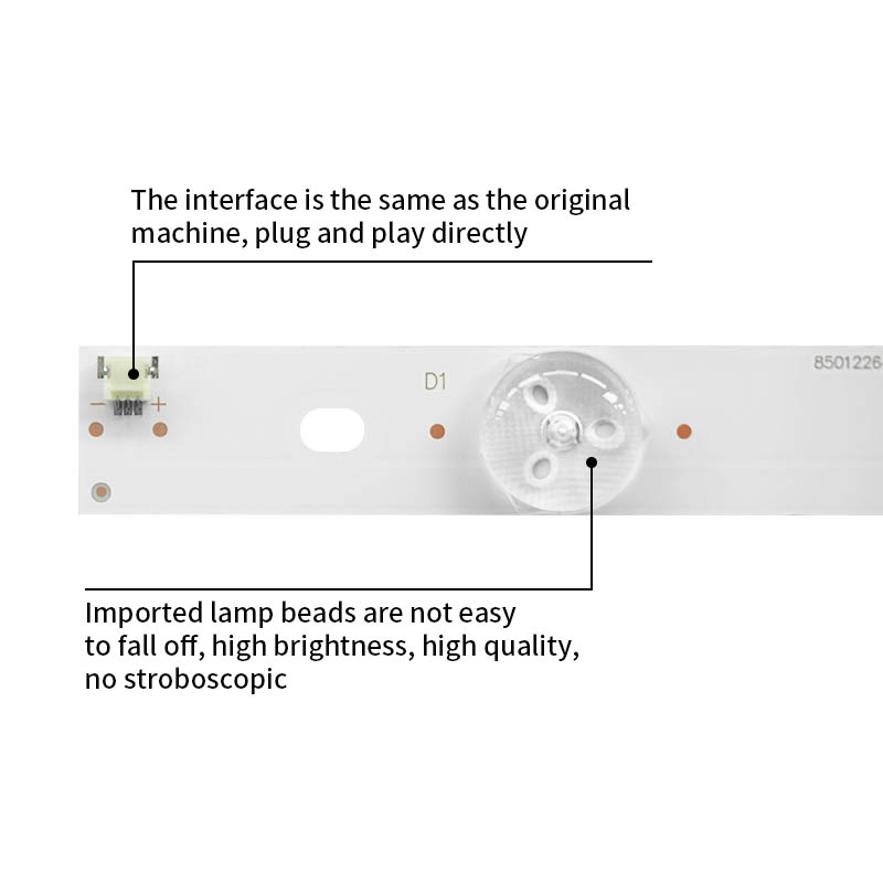 LED Television Backlight Strips 850122647 LB-M650-E1-A-SE for 65D2000i  65D2060G