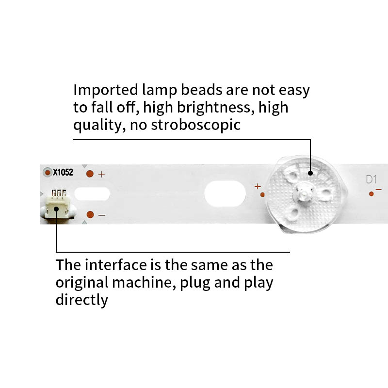 LED Television Backlight Strips K500WDC2 A2 2021-12-30 4708-K50WDC-A2113N11 for 50LF621U21 50LF621C21