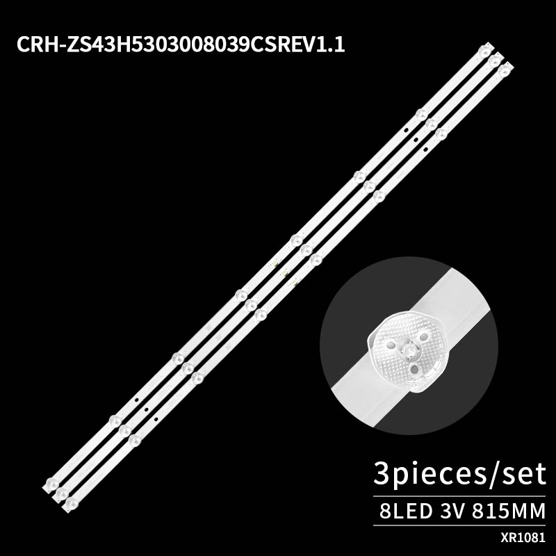 LED Television Backlight Strips CRH-ZS43H5303008039CSREV1.1 for 43D4PF 43H6G 43T8S 43J3500R1 43J3500H