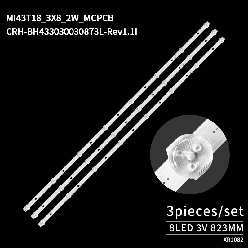 LED Television Backlight Strips CRH-BH433030030873L-Rev1.1  for 43M5-AD L43M5-AZ L43M5-AU