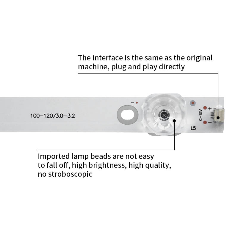 LED Television Backlight Strips JS-D-JP55EU-051EC(70317) for LC546PU2L01 D55-K18