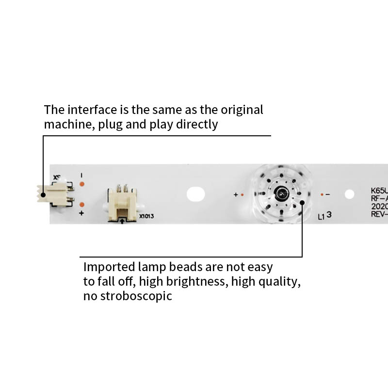 LED Television Backlight Strips K65U27 RF-AA650E30-0701S-08 for A65U LED65R710 LED65G500 65R6000U
