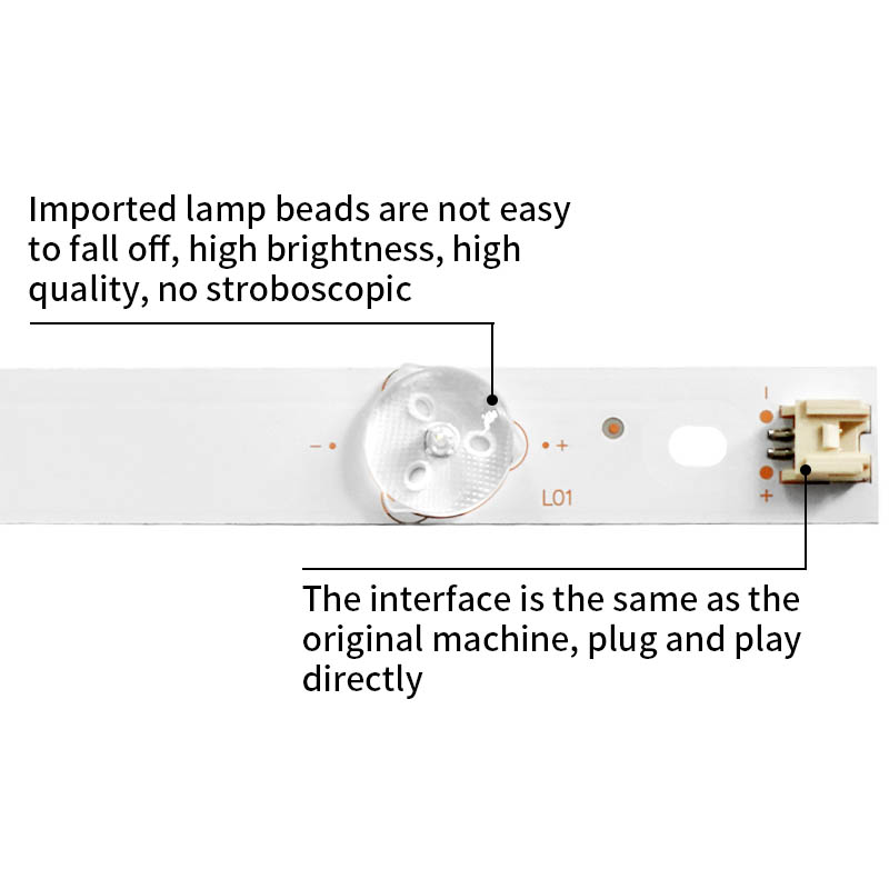LED Television Backlight Strips ECHOM-3P65P3002-A1.2 for HAIER 65K5 LE65AL88U51 LE65R31