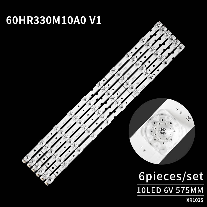 LED Television Backlight Strips 60D6 10*6 A  60HR330M10A0 V1 for 60EP660 4C-LB6010-YH01J 60F60