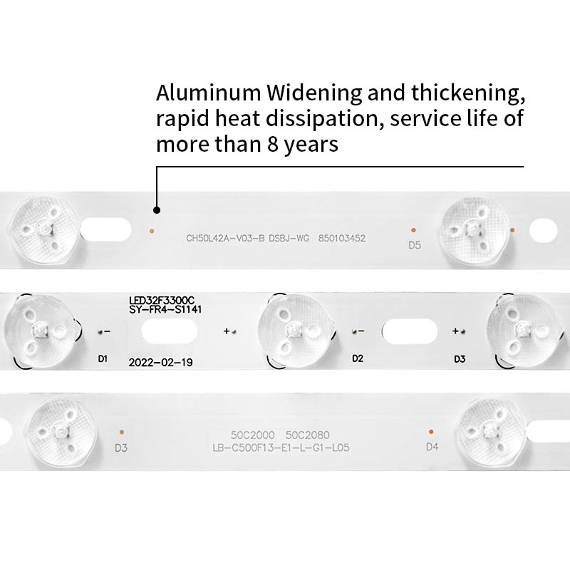 LED Television Backlight Strips CH50L42A-V03-B DSBJ-WG for LE50H508, LED50C2080I, 50J2S, L50A300M