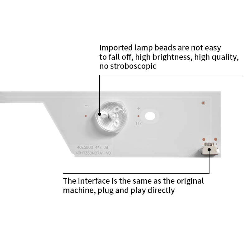 LED Television Backlight Strips 40E5800 4*7 JB 40HR330M07A1 V0  for L40E5800A-UD  4C-LB4007-HR2