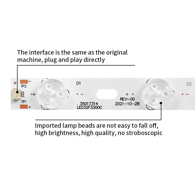 LED Television Backlight Strips LED32F3300C 35016695 IC-B-KKL32D019 for LED32F3300C