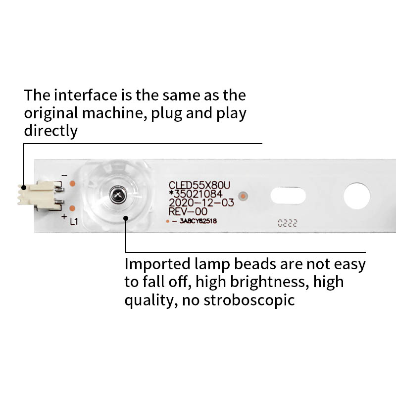 LED Television Backlight Strips CLED55X80U *35021084 for LED55S80U QLED55X80U OLED55AI QLED55AI