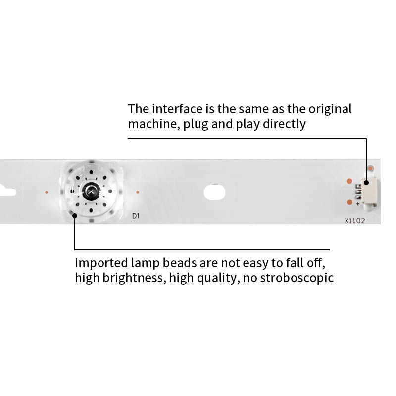 LED Television Backlight Strips DS55M6M-DS01-V01 (02P-34)170506N.Z4-Y6-L for 55AI5A 55A15A