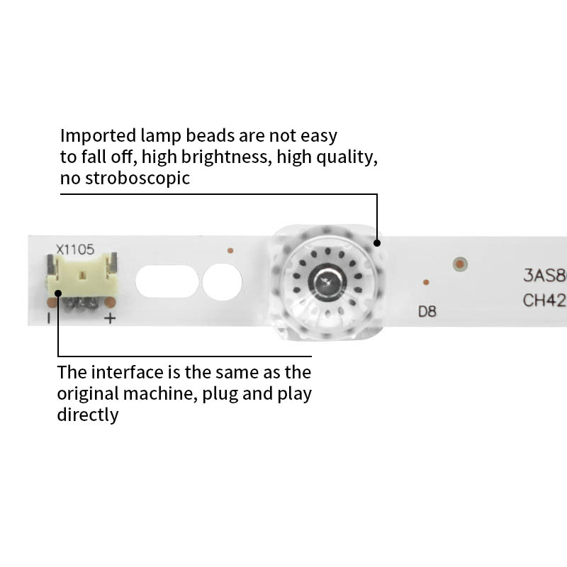 LED Television Backlight Strips CH42L32AB-L/R for LED42B2100C LE42C20S 3D42C2200i LED42C2080i