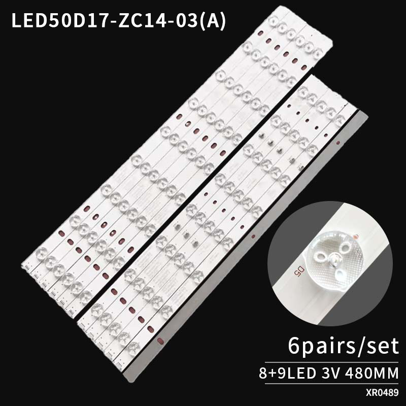 LED TV Backlight strips LED50D17-ZC14-01/02/03/04 30350017203 for LE50MUF3 LED50A900 LE50D8810