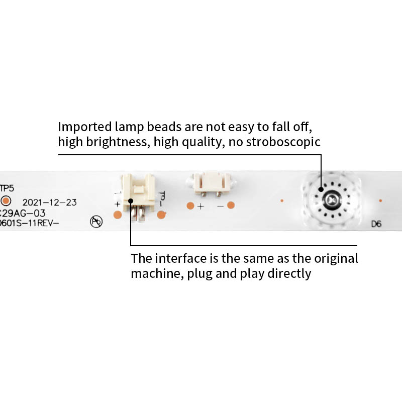 LED Television Backlight Strips LED65K7200 SZKK65D06-ZC29AG-03 for LED65SN2 LED65K7200 65X7