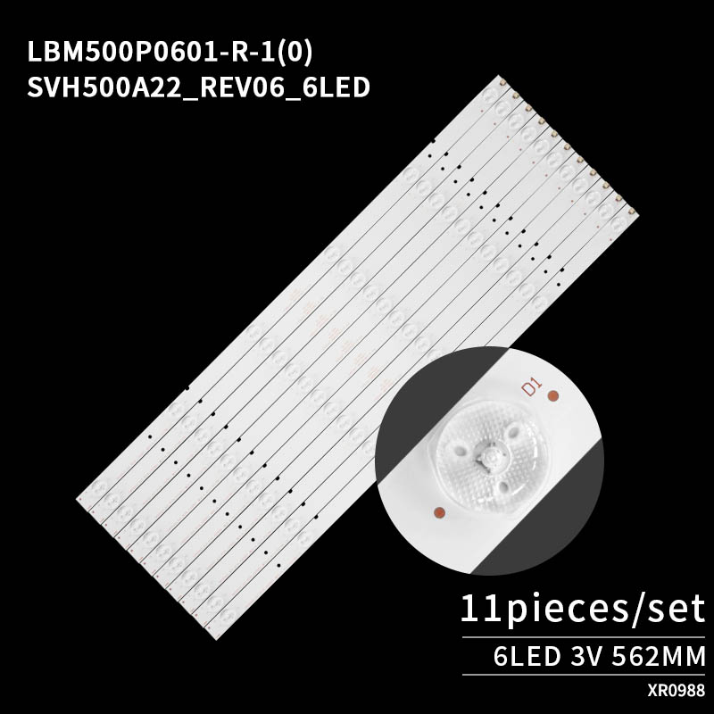 LED Television Backlight Strips SVH500A22_6LED_REV06 for LED50EC590UN/LED50K320U
