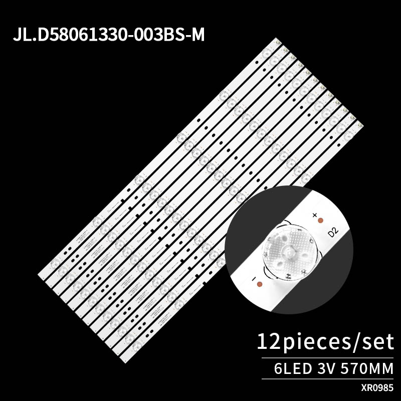 LED Television Backlight Strips JL.D58061330-003BS-M for LED58EC550UA LED58M5000U