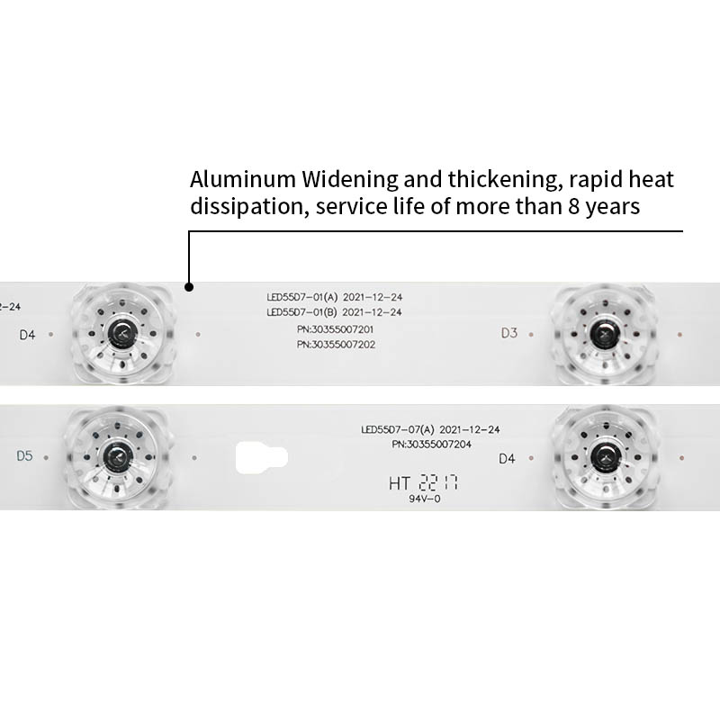 LED Television Backlight Strips LED55D7-07(A) 2021-12-24 PN:30355007204 for LT-55C550 LT-55EM75
