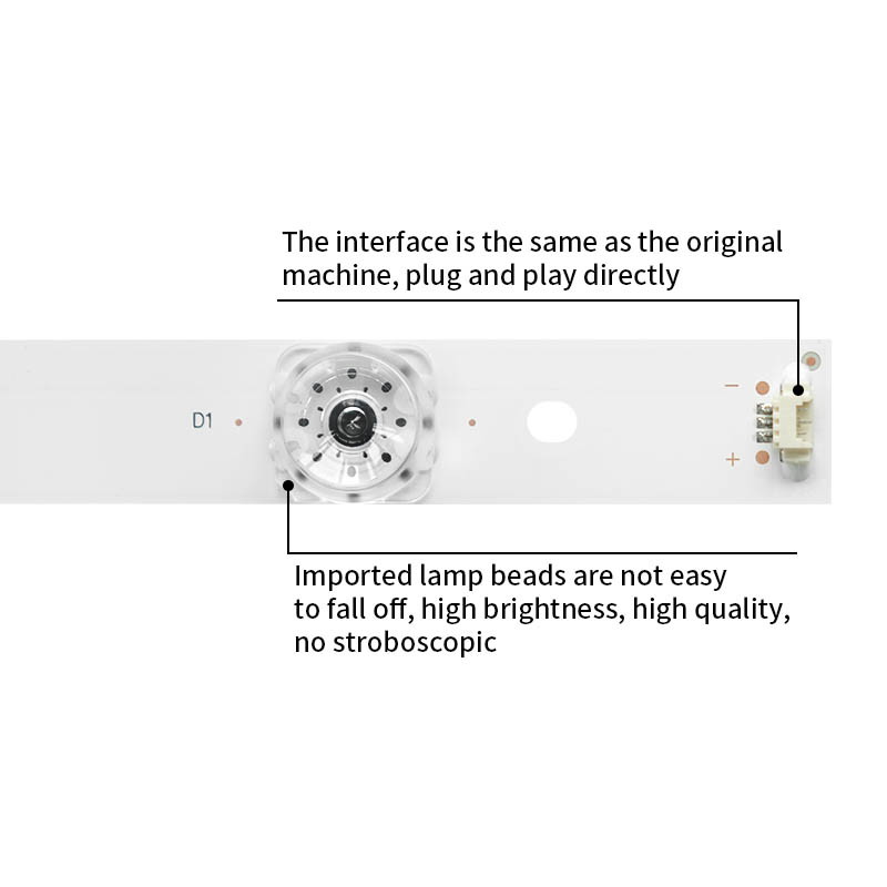 LED Television Backlight Strips LED55D7-07(A) 2021-12-24 PN:30355007204 for LT-55C550 LT-55EM75
