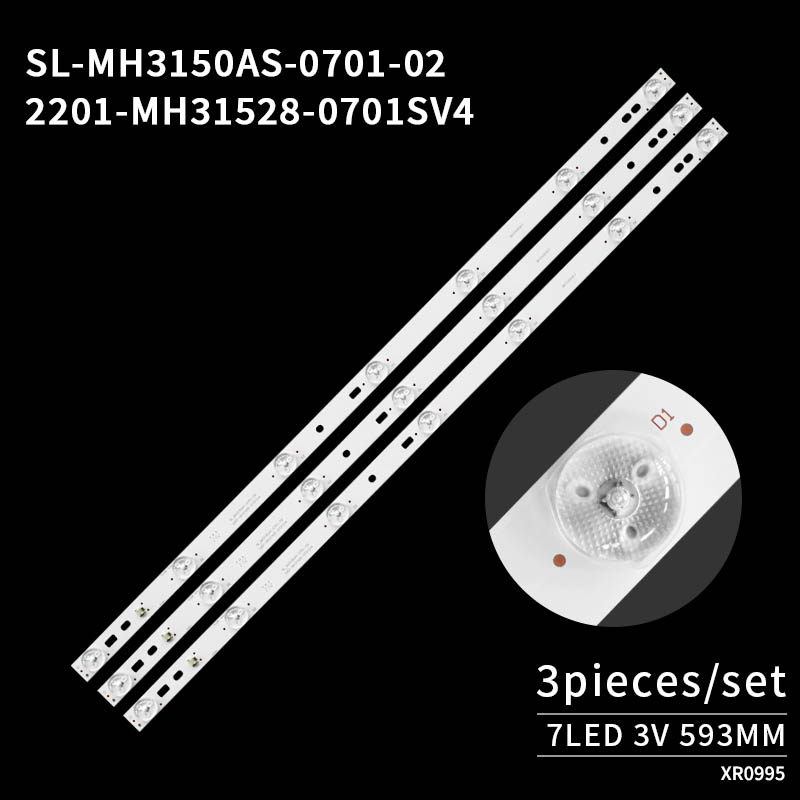 LED Television Backlight Strips SL_MH3150AS-0701-02 2201-MH31528-0701SV4 for 32inches REV0.2 VES315WNDS-2D-R02