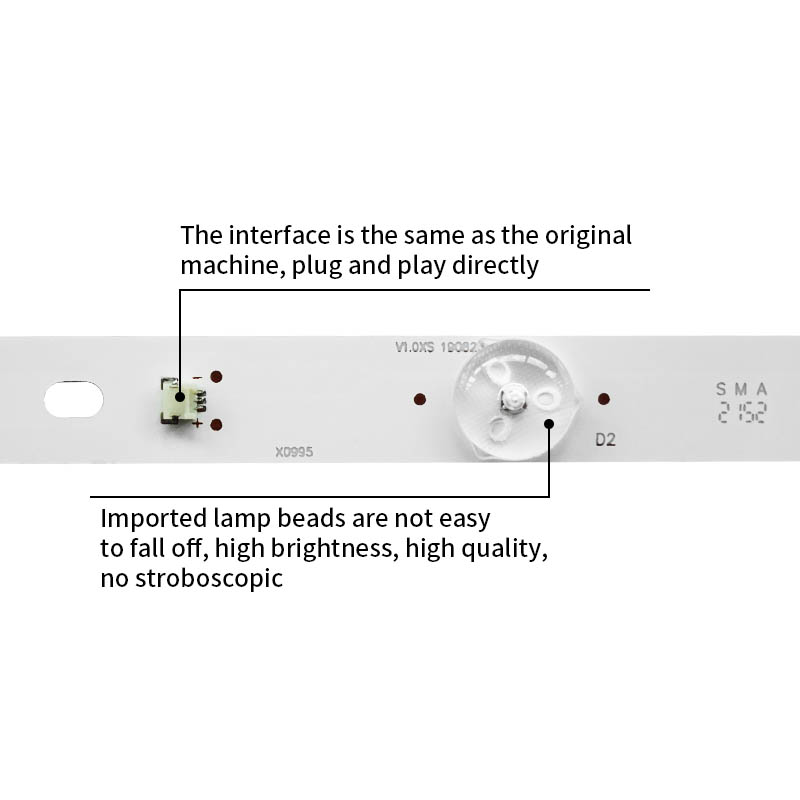 LED Television Backlight Strips SL_MH3150AS-0701-02 2201-MH31528-0701SV4 for 32inches REV0.2 VES315WNDS-2D-R02