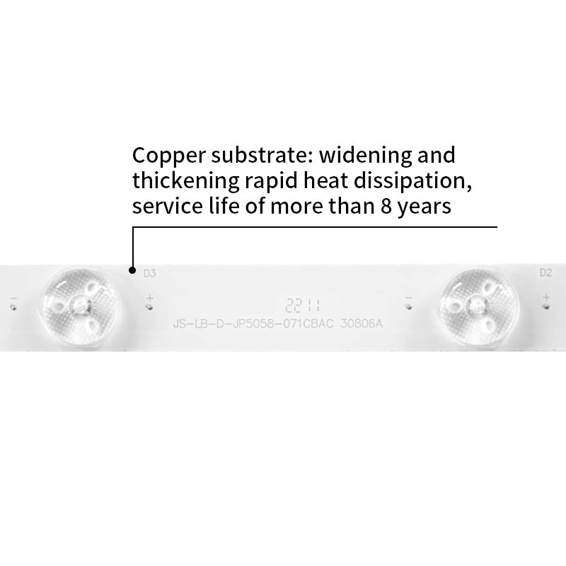 LED Television Backlight Strips JS-LB-D-JP50S8-071CBAC 30806A for LED50C380 0806A E50S8100 PC62926B
