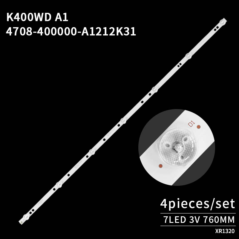 LED Television Backlight Strips K400WD A1 J-HR-6-R5 HD5 4708-400000-A1212K31 for LE40D8810
