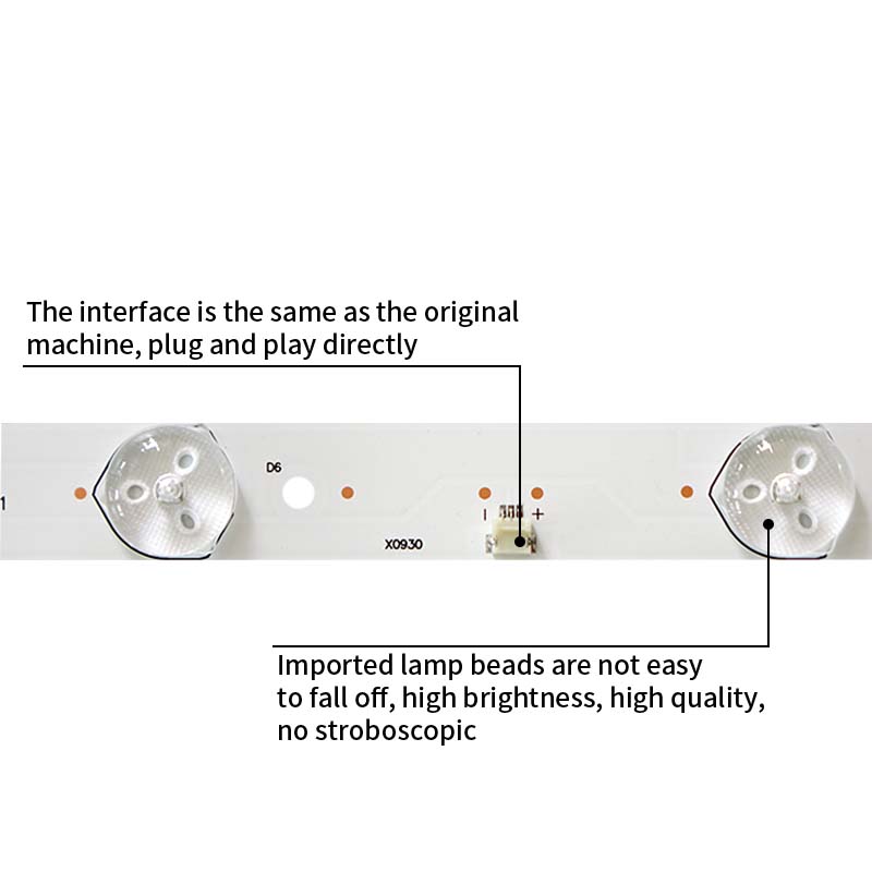 LED TV Backlight strips 0D43D11-ZC14F-03 303TT430038 2021-12-11 for LE43F20S