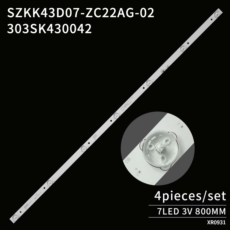 LED TV Backlight strips SZKK43D07-ZC22AG-02 7S1P LED43K1000A KDL43JT662A RF-BK430E30-0701S-10 for LED43E330C A43U