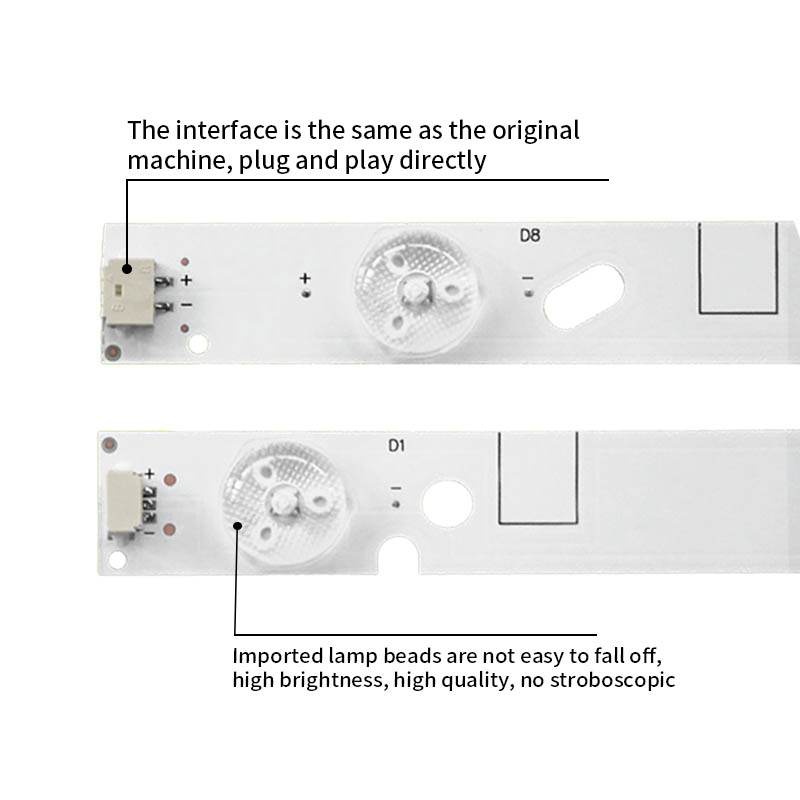 LED Television Backlight Strips ZDCX50D14L/R-ZC14F-02 for LT-50E560 LE-5018 LT-50E350 LE-5029