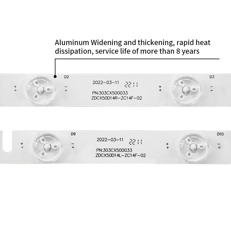 LED Television Backlight Strips ZDCX50D14L/R-ZC14F-02 for LT-50E560 LE-5018 LT-50E350 LE-5029